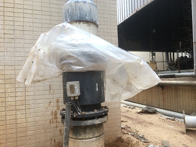 融创DN300管径污水流量计安装到上市皮革公司现场